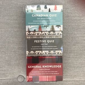 3 Pack Stocking Stuffer Trivia Game Set